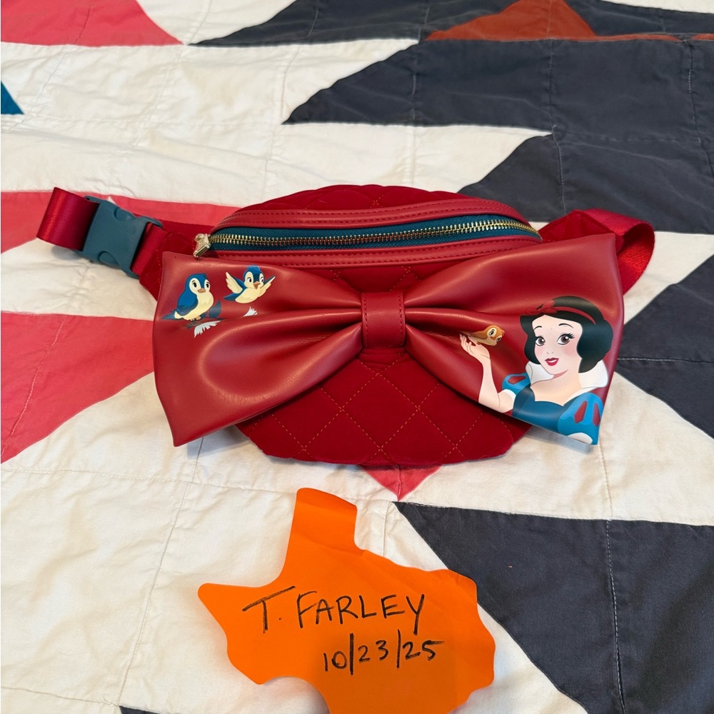 Loungefly Red velvet Snow White belt bag